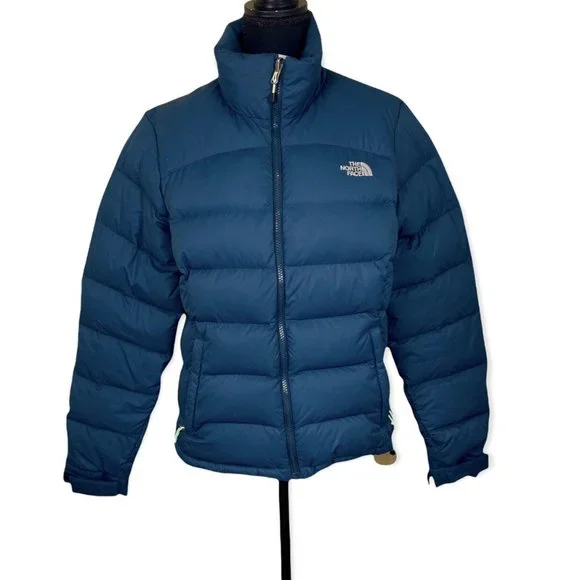 The North Face Blue Puffer Jacket - Picture 1 of 12